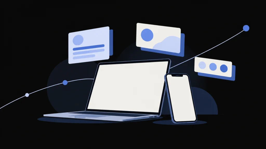 Illustration for the independent technology website search case study